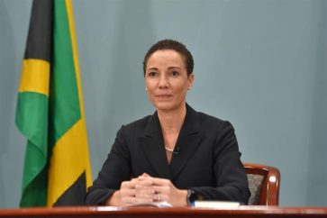 La ministra de Asuntos Exteriores de Jamaica, Kamina Johnson Smith