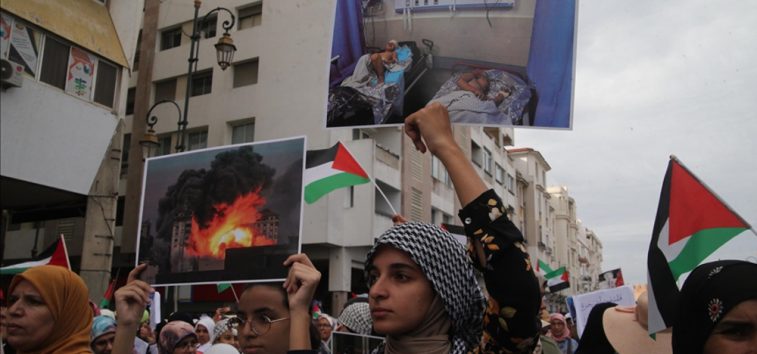  <a href="https://spanish.almanar.com.lb/970917">Manifestaciones en ciudades marroquíes denuncian crímenes del régimen israelí en Gaza</a>