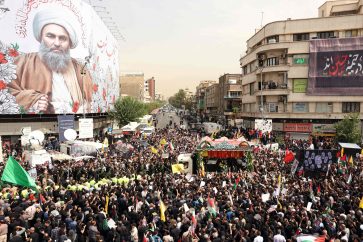 IRAN-PALESTINIAN-ISRAEL-CONFLICT-PROTEST-HANIYEH