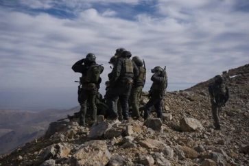 Tropas de la unidad de élite Shaldag en el lado sirio del monte Hermón, el 8 de diciembre de 2024