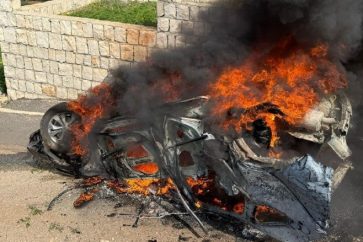 coche-sur-libano-dron-israeli