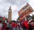 Manifestación pro-Palestina rodea el Parlamento británico