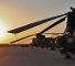 Helicópteros estadounidenses en la base de Ain Al-Asad