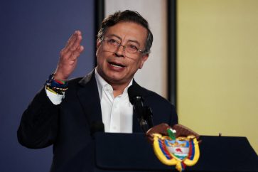 El presidente colombiano Gustavo Petro